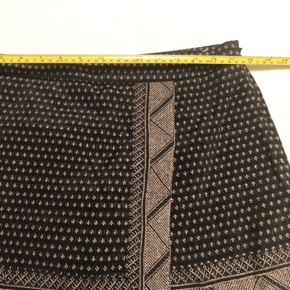 Gaia BCBGMaxAzria Black/Gold geometric Skirt Combo Size Large Women - Picture 3 of 8